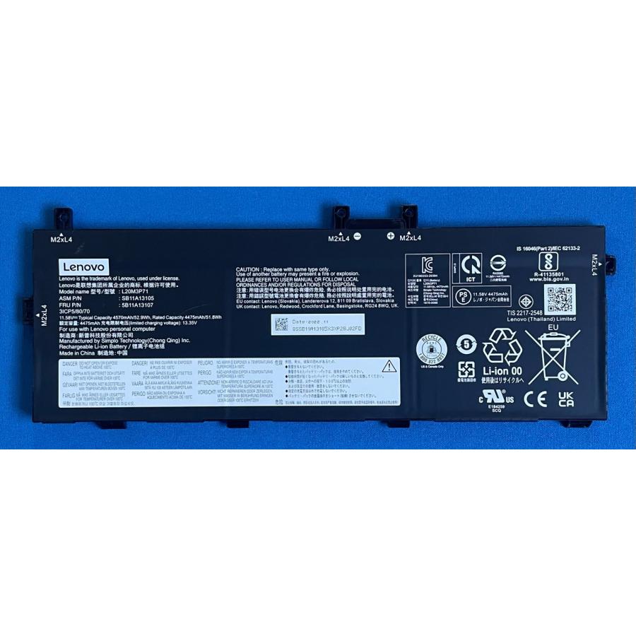 ThinkPad Yoga 純正新品 Lenovo X13 Gen2 Gen3 等用 バッテリー