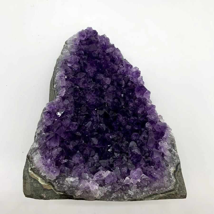 ブラジル産 アメジスト クラスター ドーム 天然石 原石 1点物 台座付き