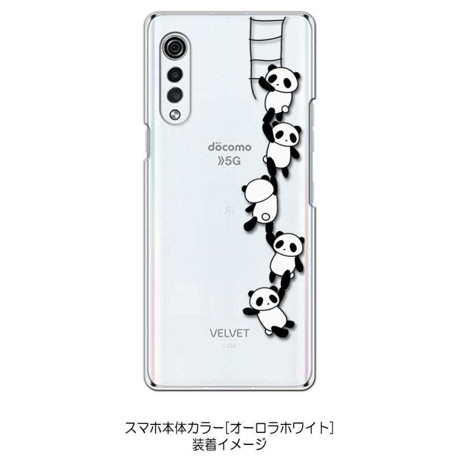 LG VELVET L-52A エルジーベルベット クリア ハードケース ぶらさがり