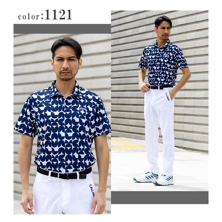 Callaway（キャロウェイ） ゴルフウェア ポロシャツ 半袖 メンズ 幾何