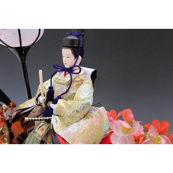 セール】雛人形 ひな人形 K118 コンパクト オルゴール付き 人形の佳月