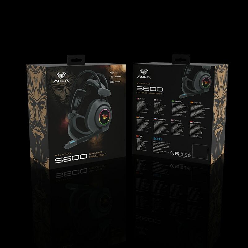 AULA ゲーミング ヘッドセット S600 マイク付き 360度回転可能