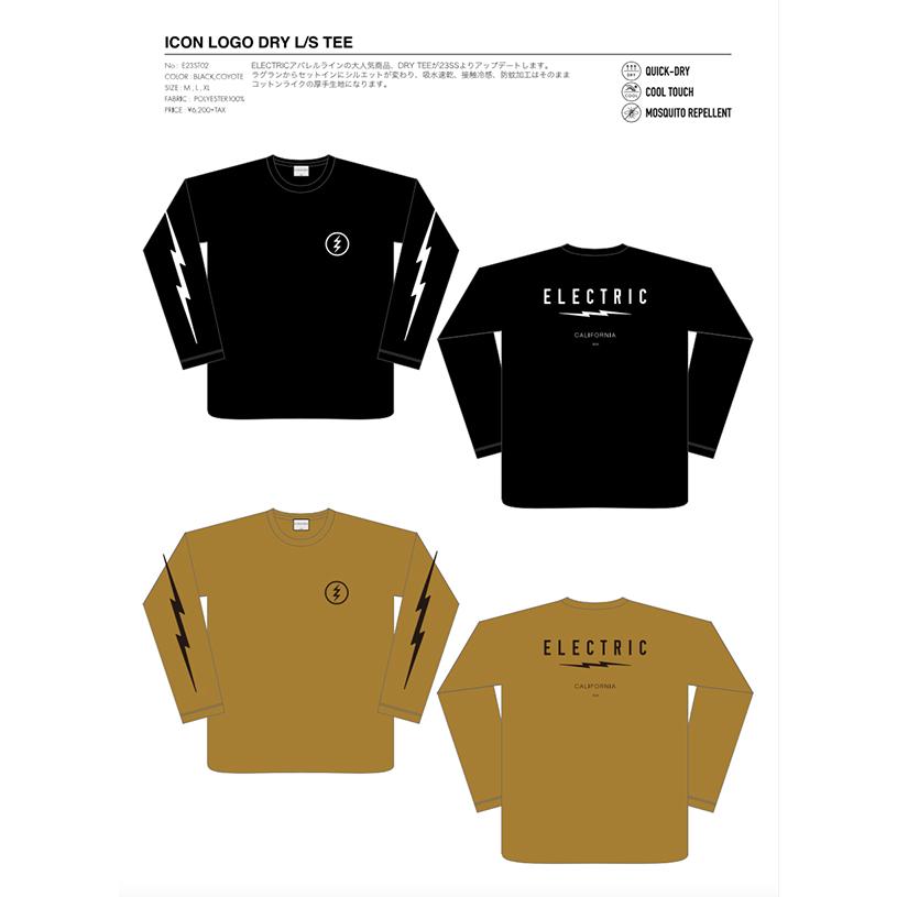 ELECTRIC（エレクトリック） ロンT ドライロングTシャツ 長袖 ICON