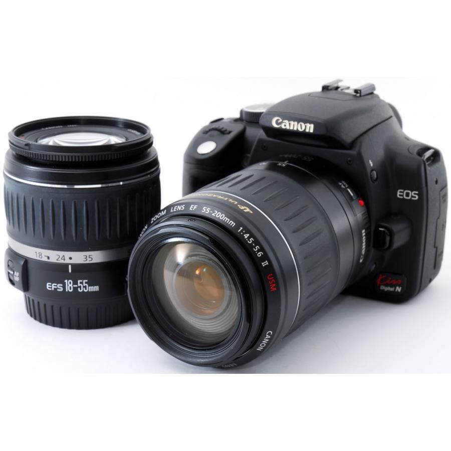 EOS キヤノン デジタル一眼 Canon Kiss Digital N ダブルズーム 中古