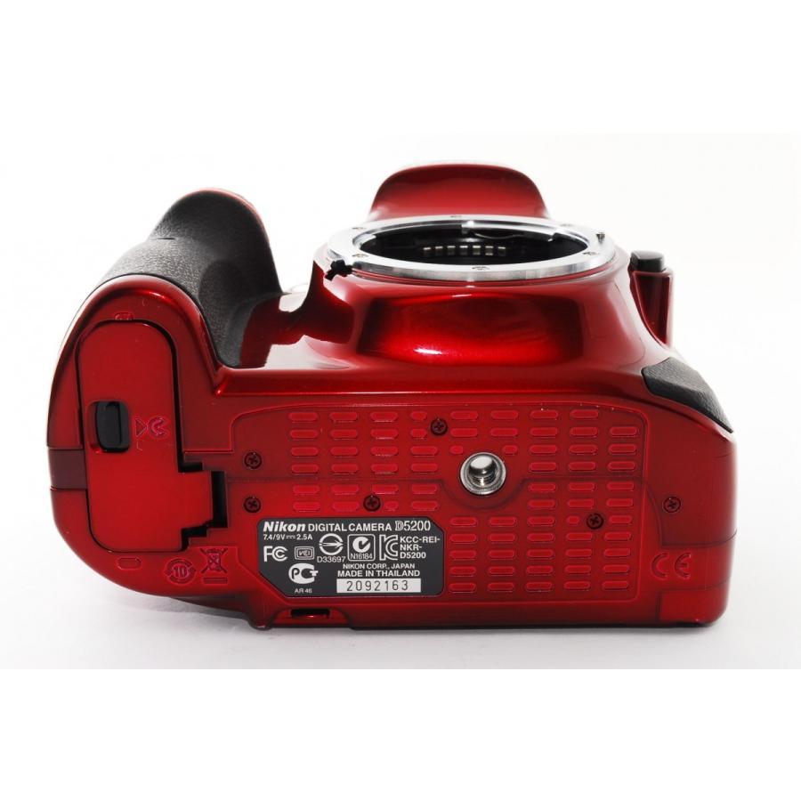 ニコン（Nikon） デジタル一眼 Nikon D5200 レンズキット レッド 中古