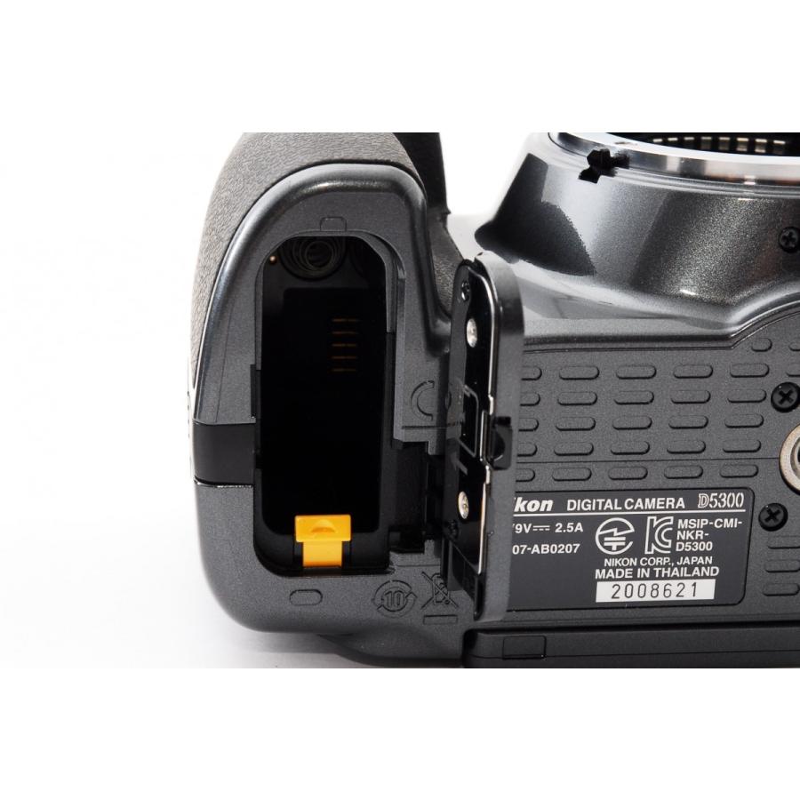 ニコン（Nikon） デジタル一眼 D5300 レンズキット グレー 中古 Wi-Fi