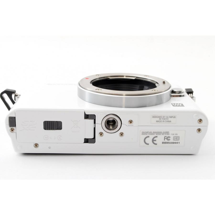OLYMPUS PEN オリンパス ミラーレス mini E-PM1 ホワイト レンズキット