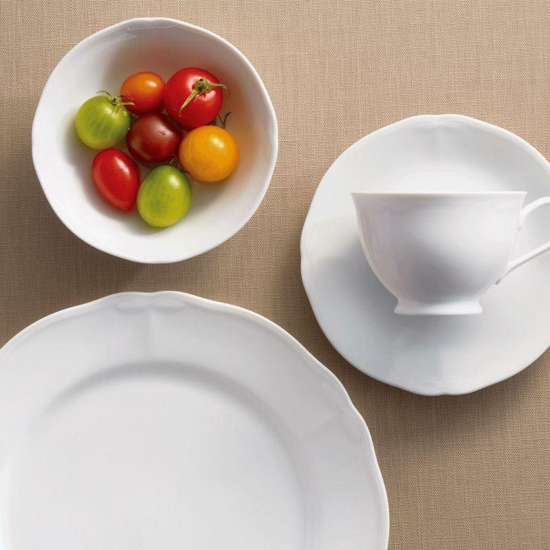 ノリタケ 食器 お皿 コティホワイト 21cmプレート5枚セット : テーブル