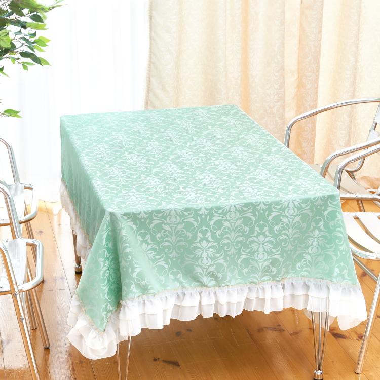 ゴージャス カチオン ジャカード テーブルクロス マルチカバー 145×180