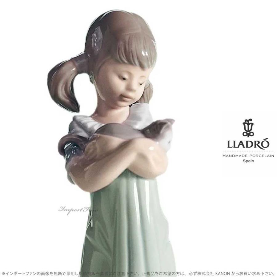 LLADRO（リヤドロ） 私のことも忘れないで 少女 猫 ネコ 置物 01005743