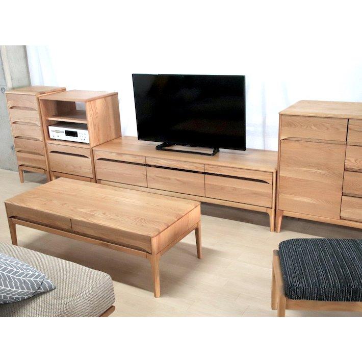 ローテーブル 北欧 無垢材 リビングテーブル オーク材 ナラ材 匠