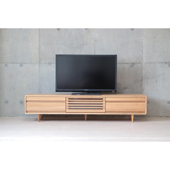テレビボード 180 北欧 無垢材 テレビ台 ハイタイプ ナチュラル 木製