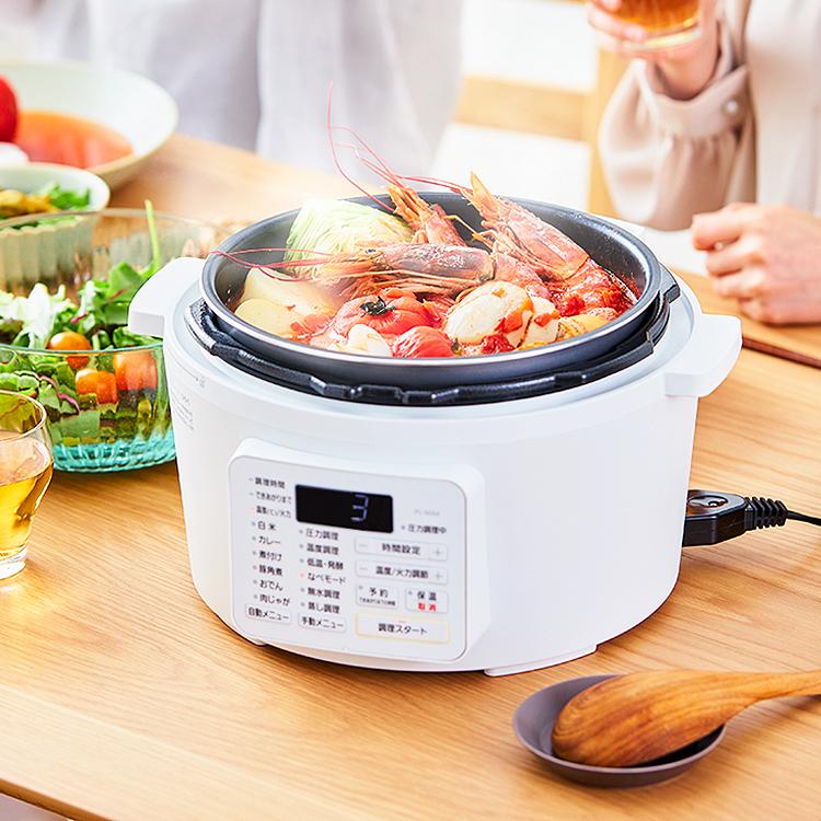 IRIS OHYAMA（アイリスオーヤマ） 電気圧力鍋 4L 大容量 圧力鍋 鍋