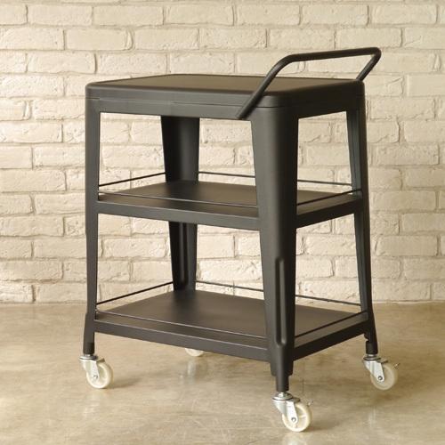 キッチンワゴン キャスター付き スチール アイアン ワゴン 3段