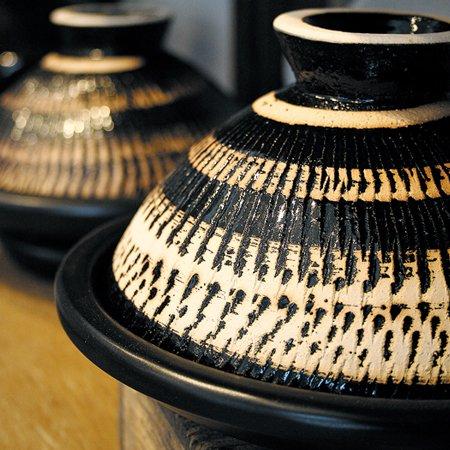 長谷園 公式 ふっくらさん 黒らく 大 3〜5人用 土鍋 多機能 直火