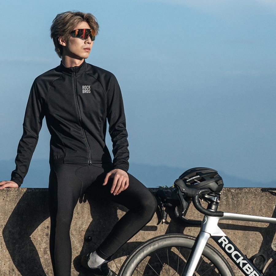 ROCKBROS サイクリング ジャージ ジャケット サイクルウェア 上着 長袖