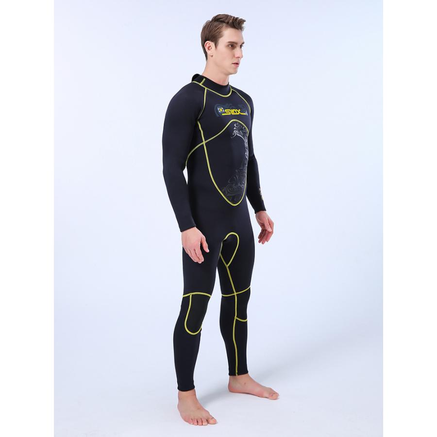 ウェットスーツ メンズ ダイビングスーツ フルスーツ 3mm バックジップ