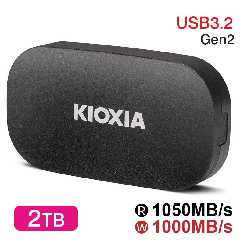 KIOXIA ポータブルSSD 外付け SSD 2TB KIOXIA EXCERIA PLUS G2 Type-C