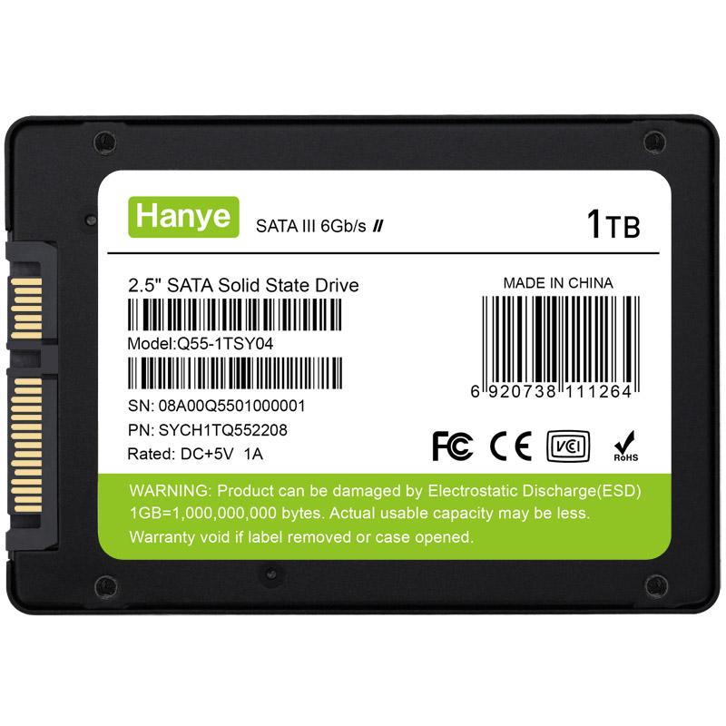 Hanye Hanye SSD 1TB 内蔵型 2.5インチ 7mm SATAIII 6Gb/s 550MB/s 3D