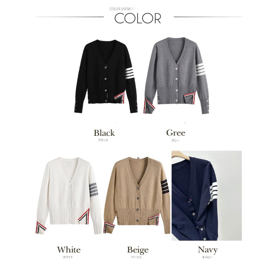 ゴルフウェア レディース カーディガン ゴルフウエア Vネック ニット