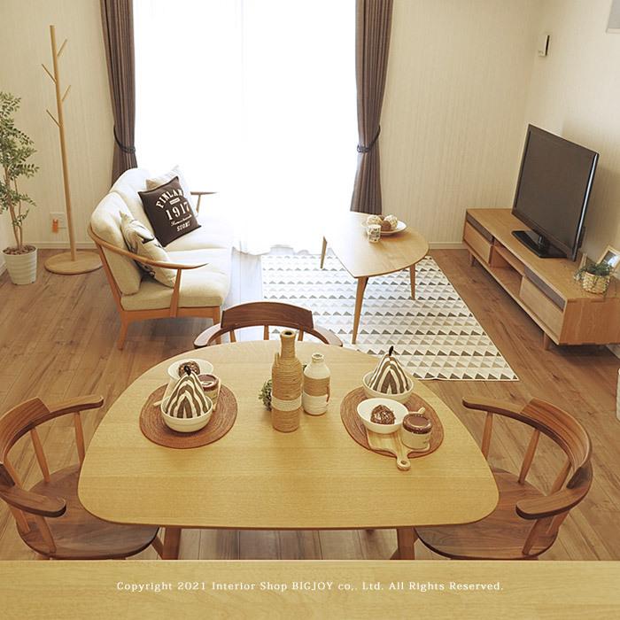 日進木工/WOT-184（W120cm）、WOT-187（W140cm）ローテーブル リビング