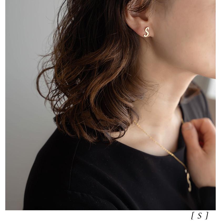 Jewel VOX ネックレス レディース イニシャル ピアス セット 金属