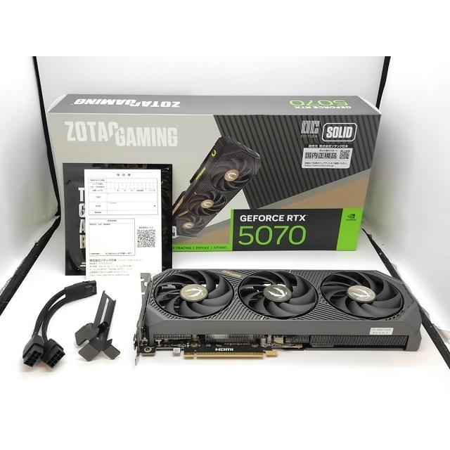 中古】ZOTAC GAMING GeForce RTX 5070 SOLID OC ZT-B50700J-10P