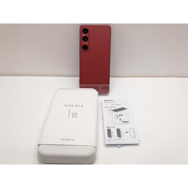 中古】SONY 国内版 【SIMフリー】 Xperia 1 VI スカーレット 12GB