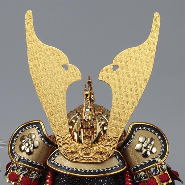 五月人形 兜飾り コンパクト 兜 ガラスケース飾り kabuto 富岳 165-712