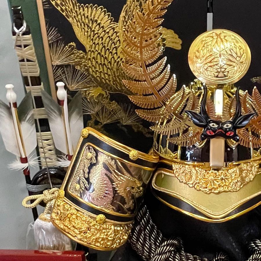 五月人形 5月人形 兜飾り 収納式 20号 徳川家康 金徳川着用兜 収納飾り