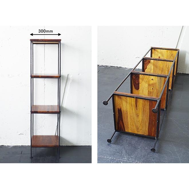 オープンシェルフ 木製 おしゃれ オープンラック ディスプレイ レトロ