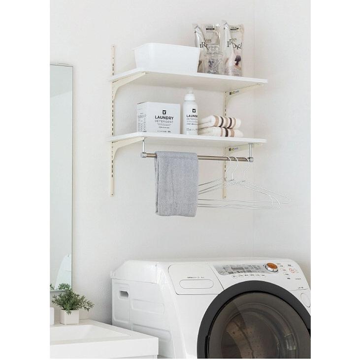 南海プライウッド ランドリー可動棚 LT2P-CW-A クリアホワイト 北海道