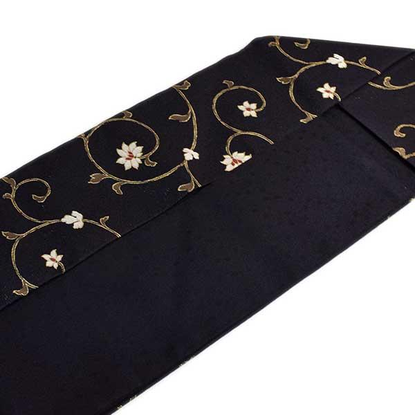 弥栄織物謹製 京都 西陣織 正絹 高級 九寸 名古屋帯 お仕立上り 美しい