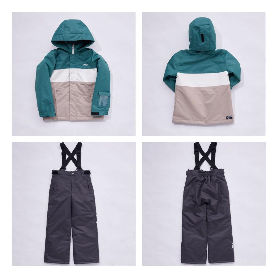 FILA（フィラ） キッズ スノーウェア上下セット ユニセックス スノボ