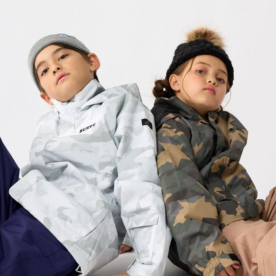 RUSTY（ラスティ） スノーボード ウェア キッズ 上下セット スノボ