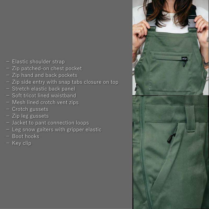 L1 ○ L1 LORETTA OVERALL BIB PNT HUCKLEBERRY Mサイズ レディース