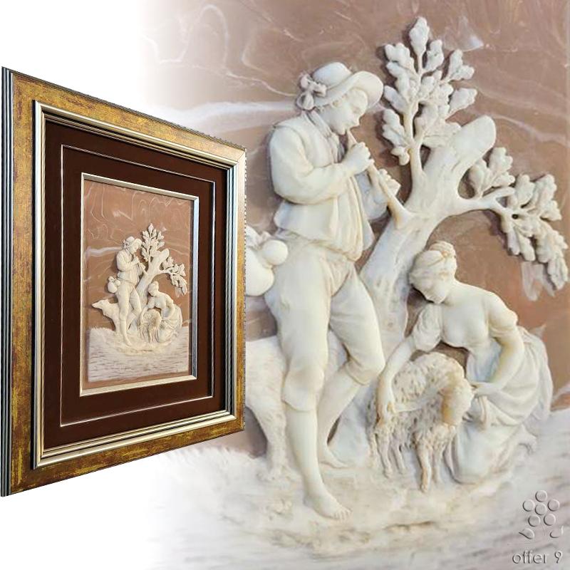 1点もの】アンティーク インコレイストーン カメオアート インテリア