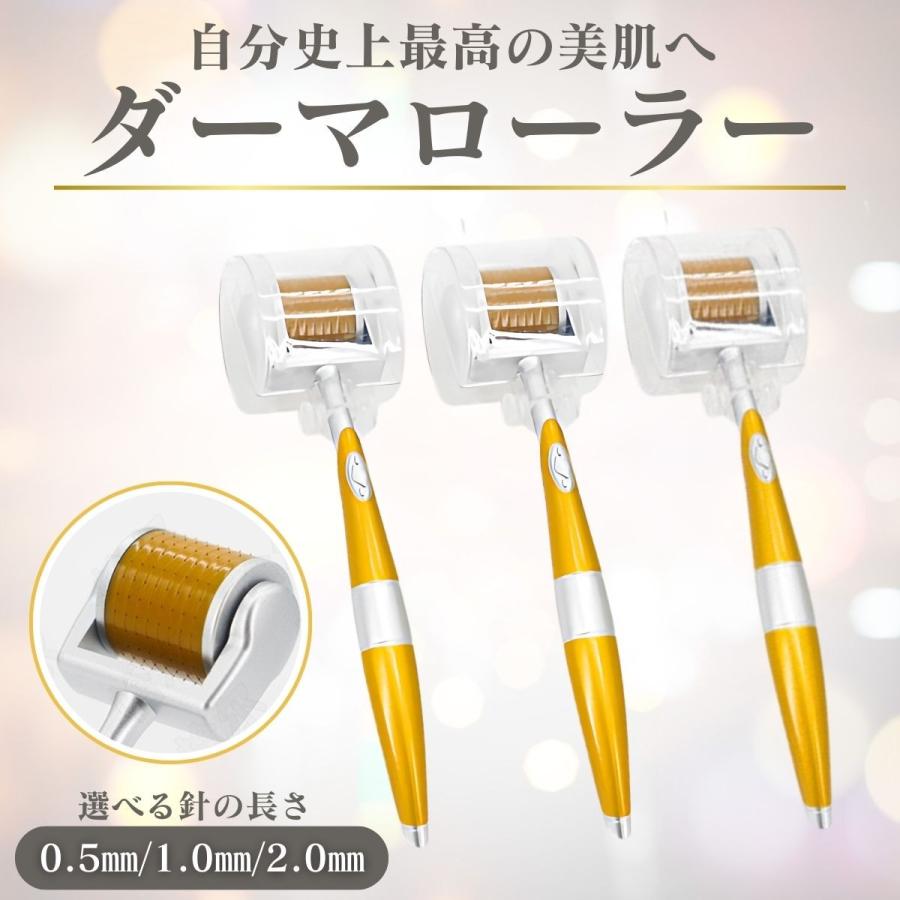 3本セット 日本メーカー製ダーマローラー【4種類 0.25mm/0.5mm/1.0mm