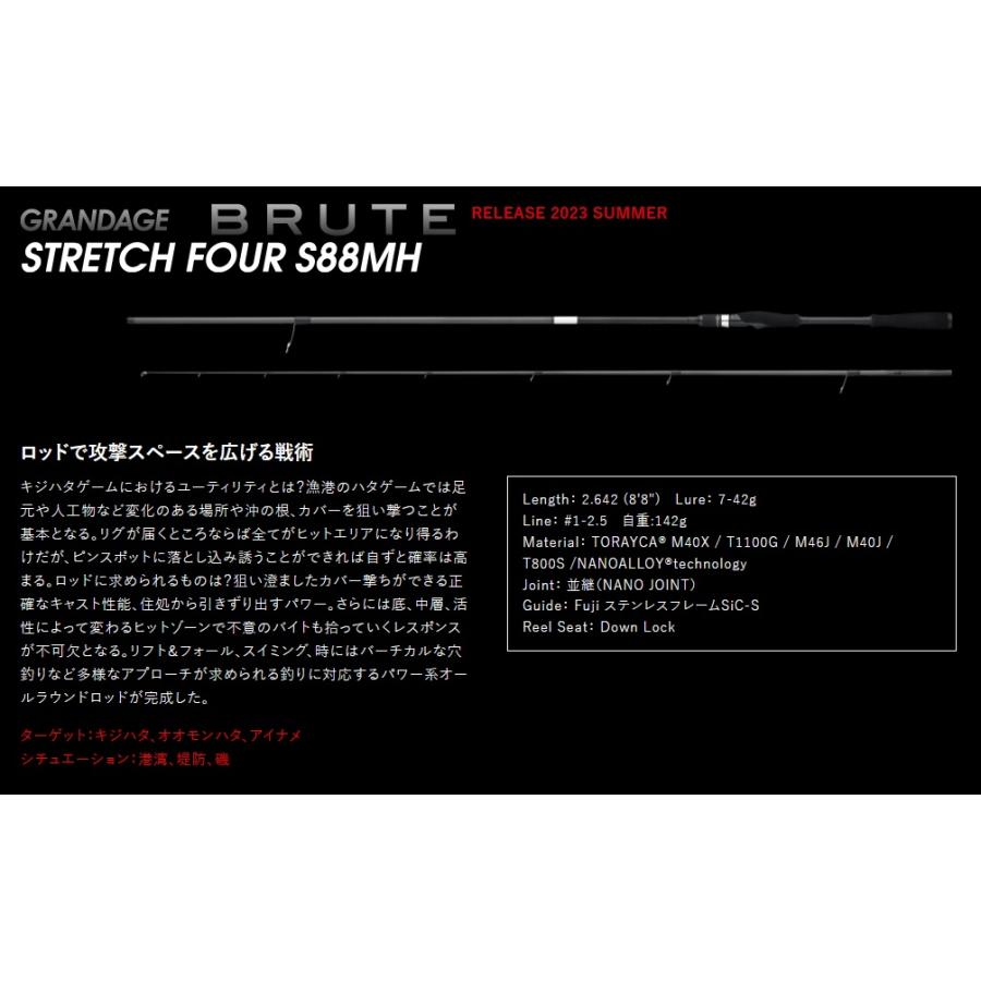 APIA アピアGRANTAGE BRUTE ブルート STRETCH FOUR S88MH 2ピース