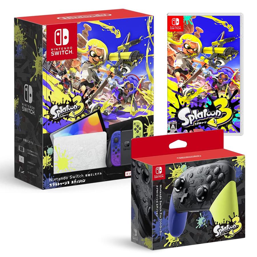Nintendo Switch [本体＋ソフト＋Proコン] 有機ELモデル スプラ