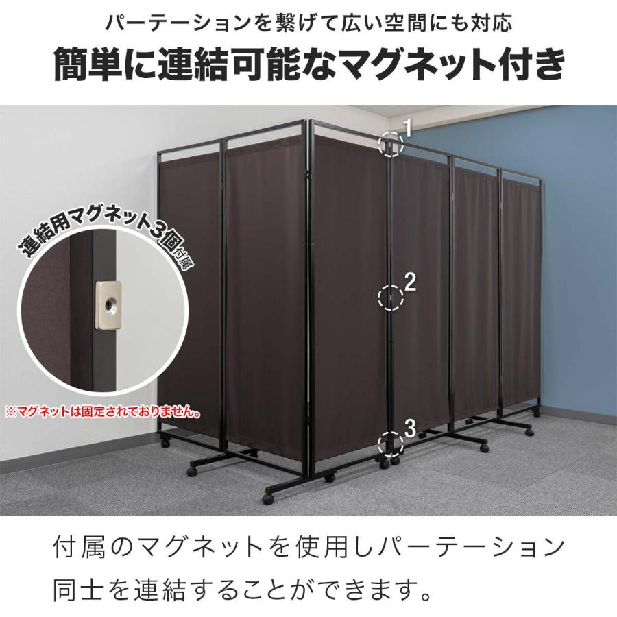 1年保証 パーテーション 3連 高さ180cm 折りたたみ 間仕切り 衝立 布