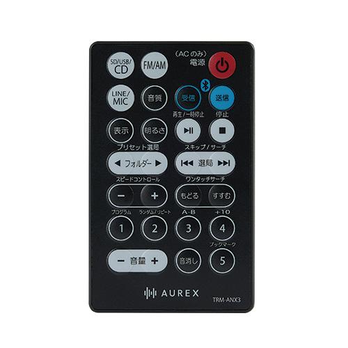 Aurex TY-ANX3-K 東芝 SD／USB／CDラジオ ブラック AUREX ワイドFM対応