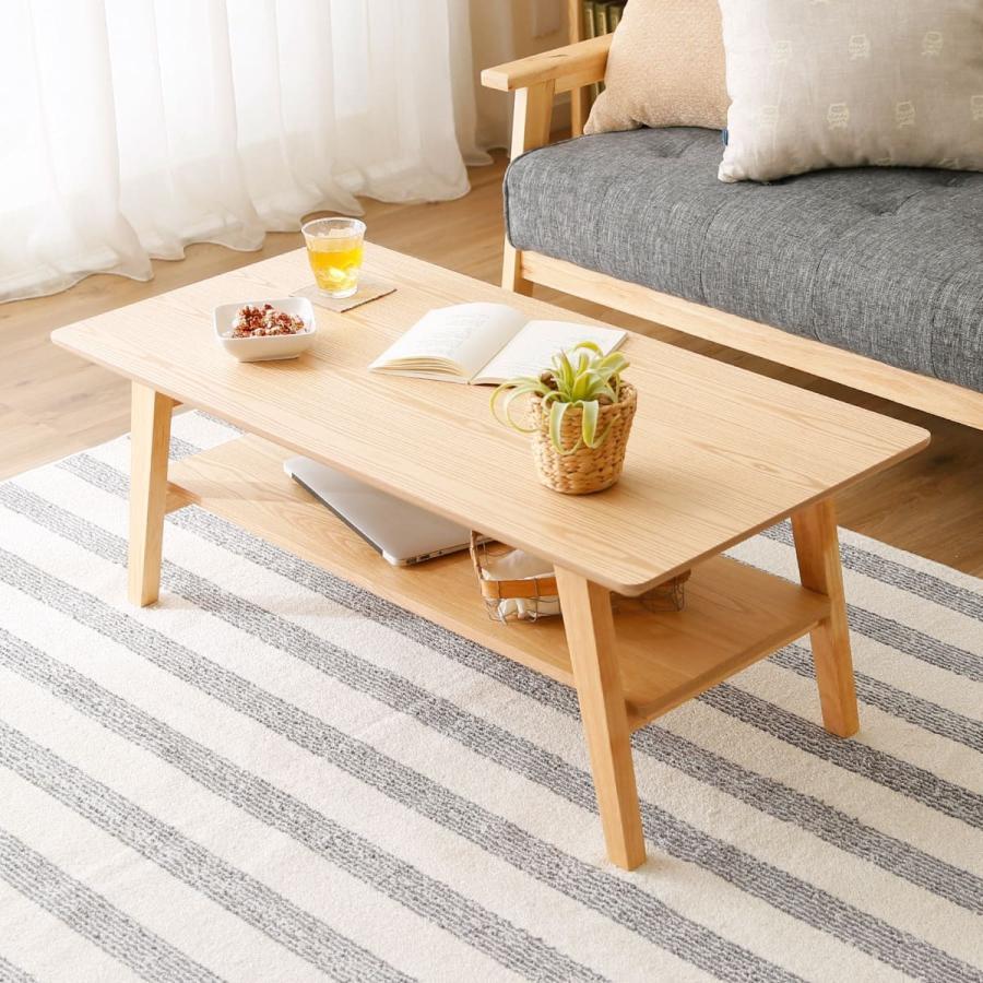 LOWYA（ロウヤ） テーブル リビング ロー おしゃれ センター タモ材