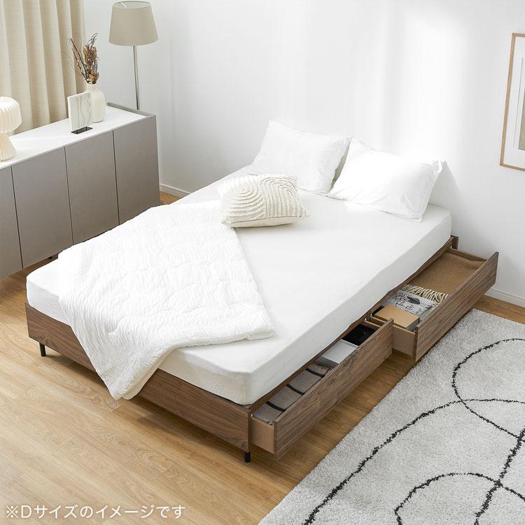 LOWYA（ロウヤ） ベッド ベッドフレーム 単品 D ダブルベッド すのこ