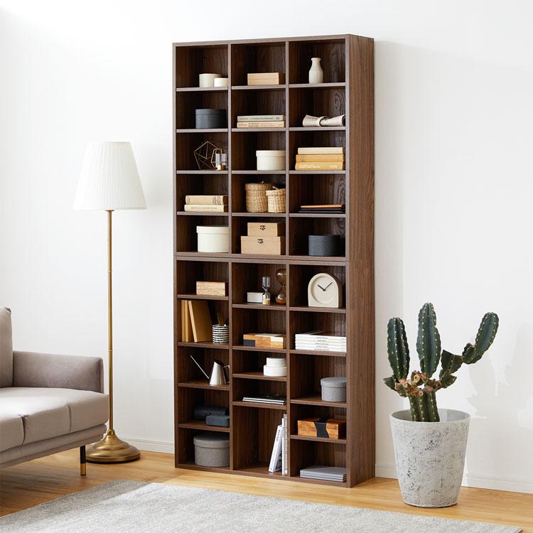 LOWYA（ロウヤ） 本棚 スリム 2個セット 大容量 省スペース 収納棚