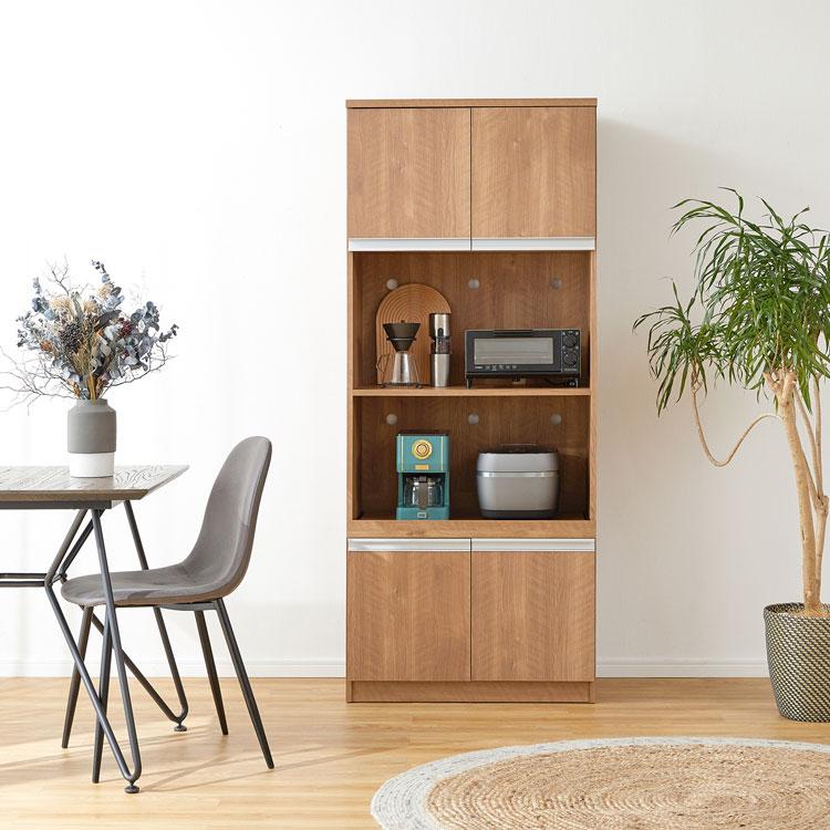 LOWYA（ロウヤ） 食器棚 電子レンジ台 キッチンボードボード スリム