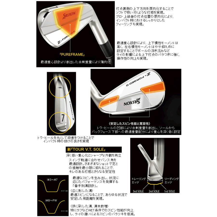 SRIXON スリクソン ZXi-7/Zフォージド2 コンボアイアン 5本(5番〜9番