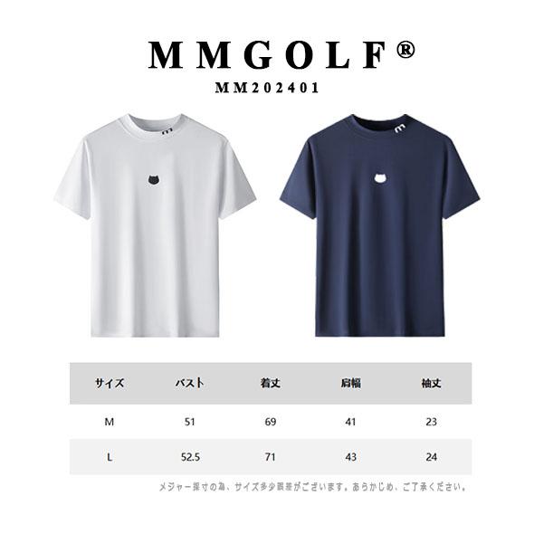モックネック ゴルフシャツ ゴルフウェア メンズ ブランド MMGOLF 半袖