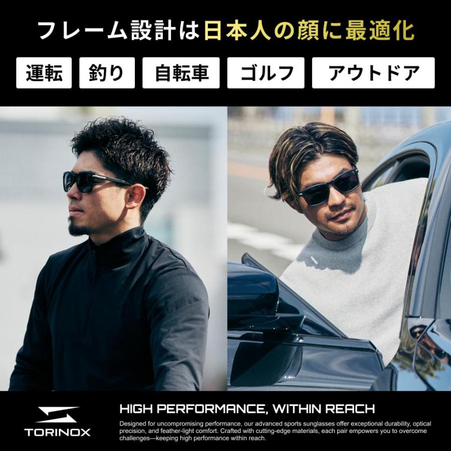 TORINOX] サングラス メンズ 運転用 偏光サングラス 超軽量 UV400 釣り