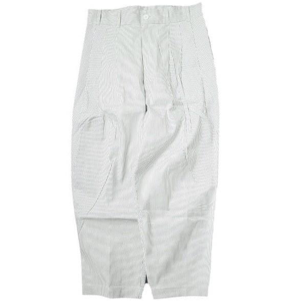 HED MAYNER ヘドメイナー 16SS 6 PLEAT STRIPE PANT 6プリーツ
